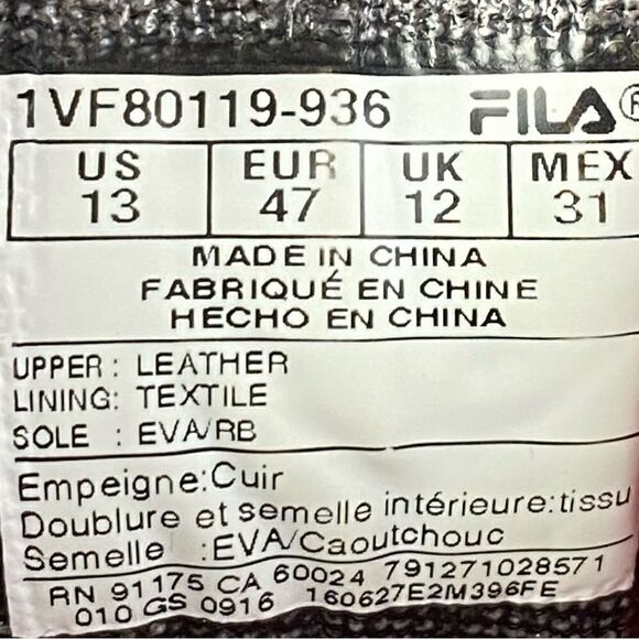 Fila Men's Original Fitness Premium Suede Lowrise Shoes Sneakers size 13 - Picture 7 of 8